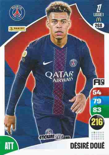 Figurina Désiré Doué - Ligue 1 2025-2026. Adrenalyn XL
 n. 268 - Panini