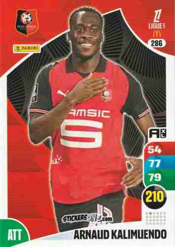 Sticker Arnaud Kalimuendo - Ligue 1 2025-2026. Adrenalyn XL
 n. 286 - Panini