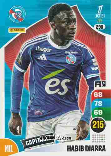Cromo Tidiane Diallo - Ligue 1 2025-2026. Adrenalyn XL
 n. 298 - Panini