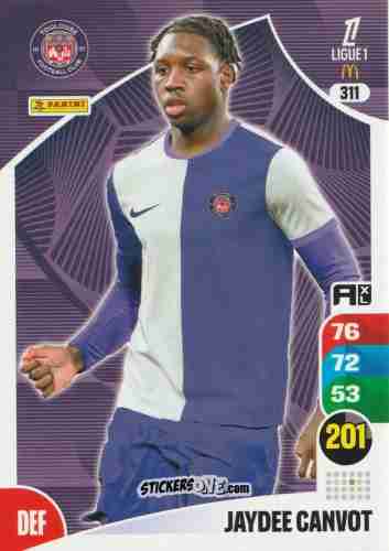 Sticker Jaydee Canvot - Ligue 1 2025-2026. Adrenalyn XL
 n. 311 - Panini
