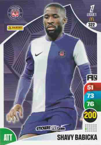 Sticker Shavy Babicka - Ligue 1 2025-2026. Adrenalyn XL
 n. 322 - Panini