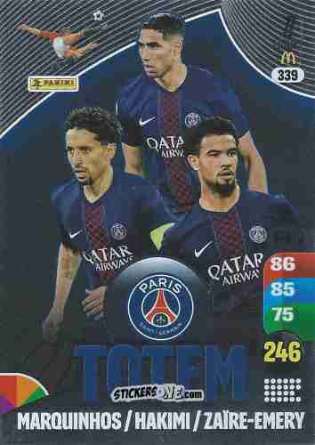 Sticker Marquinhos / Achraf Hakimi / Warren Zaïre-Emery - Ligue 1 2025-2026. Adrenalyn XL
 n. 339 - Panini