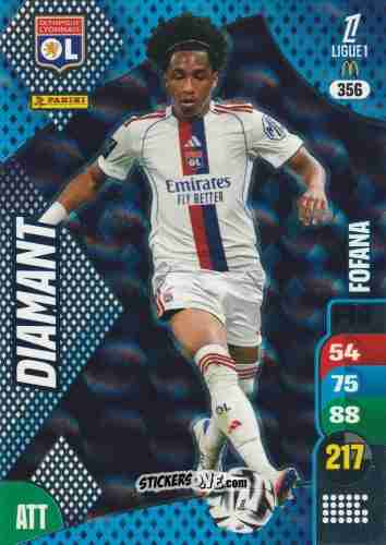 Sticker Malick Fofana - Ligue 1 2025-2026. Adrenalyn XL
 n. 356 - Panini