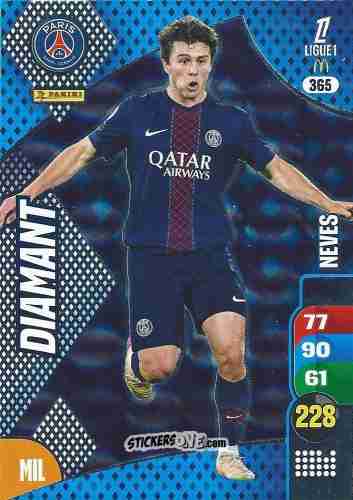 Sticker João Neves - Ligue 1 2025-2026. Adrenalyn XL
 n. 365 - Panini