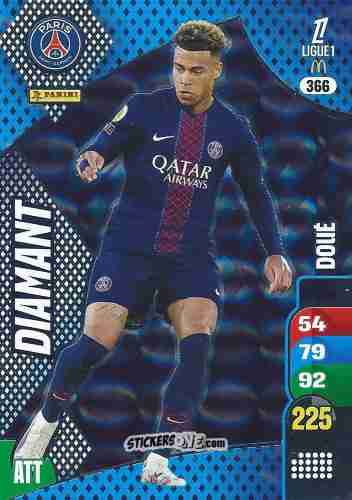 Figurina Désiré Doué - Ligue 1 2025-2026. Adrenalyn XL
 n. 366 - Panini