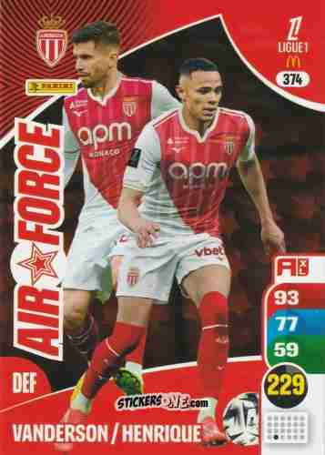 Figurina Caio Henrique / Vanderson - Ligue 1 2025-2026. Adrenalyn XL
 n. 374 - Panini