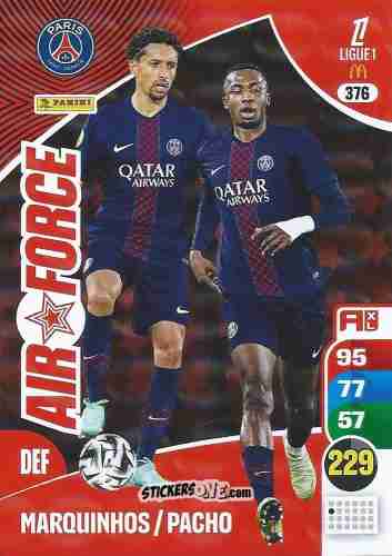 Sticker Marquinhos / Willian Pacho - Ligue 1 2025-2026. Adrenalyn XL
 n. 376 - Panini