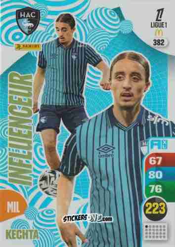 Figurina Yassine Kechta - Ligue 1 2025-2026. Adrenalyn XL
 n. 382 - Panini