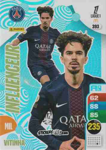 Cromo Vitinha - Ligue 1 2025-2026. Adrenalyn XL
 n. 393 - Panini
