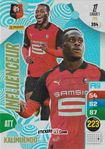 Figurina Arnaud Kalimuendo - Ligue 1 2025-2026. Adrenalyn XL
 n. 394 - Panini