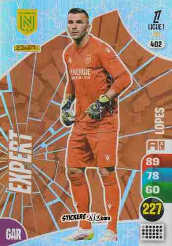 Figurina Anthony Lopes - Ligue 1 2025-2026. Adrenalyn XL
 n. 402 - Panini
