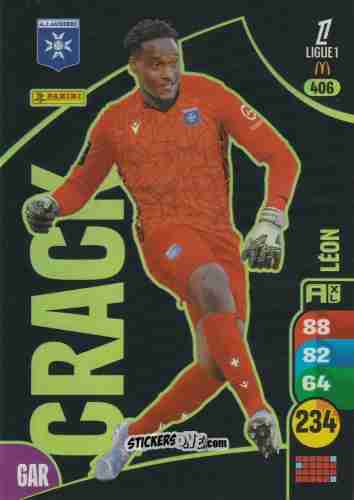 Figurina Donovan Léon - Ligue 1 2025-2026. Adrenalyn XL
 n. 406 - Panini