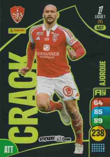 Sticker Ludovic Ajorque - Ligue 1 2025-2026. Adrenalyn XL
 n. 407 - Panini