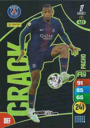 Cromo Willian Pacho - Ligue 1 2025-2026. Adrenalyn XL
 n. 427 - Panini