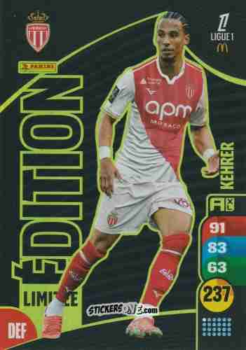 Cromo Thilo Kehrer - Ligue 1 2025-2026. Adrenalyn XL
 n. LE14 - Panini