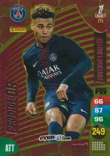 Figurina Désiré Doué - Ligue 1 2025-2026. Adrenalyn XL
 n. LE18 - Panini