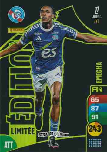 Cromo EManuel Emegha - Ligue 1 2025-2026. Adrenalyn XL
 n. LE26 - Panini