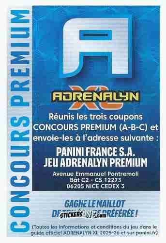 Figurina Concours Premium A - Ligue 1 2025-2026. Adrenalyn XL
 n. A - Panini