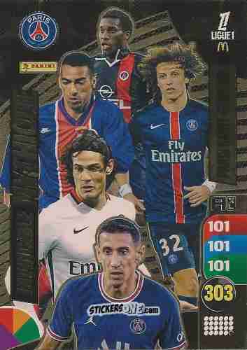 Figurina Jay-Jay Okocha / Youri Djorkaeff / David Luiz / Edinson Cavani / Ángel Di María - Ligue 1 2025-2026. Adrenalyn XL
 n. IM2 - Panini