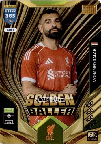 Sticker Mohamed Salah - Fifa 365: 2025-2026. Adrenalyn Xl n. GOL1 - Panini