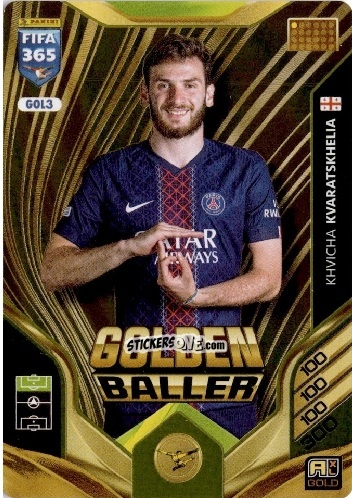 Sticker Khvicha Kvaratskhelia - Fifa 365: 2025-2026. Adrenalyn Xl n. GOL3 - Panini