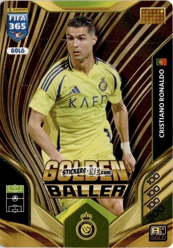 Sticker Cristiano Ronaldo - Fifa 365: 2025-2026. Adrenalyn Xl n. GOL6 - Panini