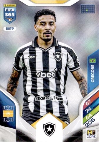 Figurina Gregore - Fifa 365: 2025-2026. Adrenalyn Xl n. BOT9 - Panini