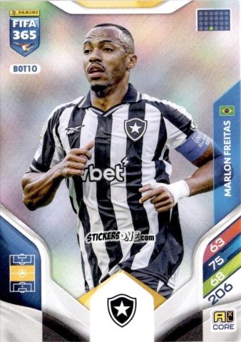 Figurina Marlon Freitas - Fifa 365: 2025-2026. Adrenalyn Xl n. BOT10 - Panini