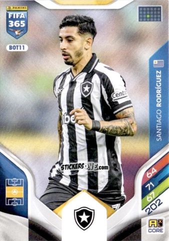 Figurina Santiago Rodríguez - Fifa 365: 2025-2026. Adrenalyn Xl n. BOT11 - Panini