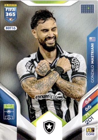 Figurina Gonzalo Mastriani - Fifa 365: 2025-2026. Adrenalyn Xl n. BOT16 - Panini