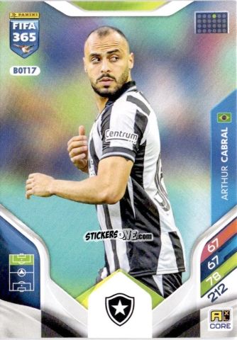 Cromo Arthur Cabral - Fifa 365: 2025-2026. Adrenalyn Xl n. BOT17 - Panini