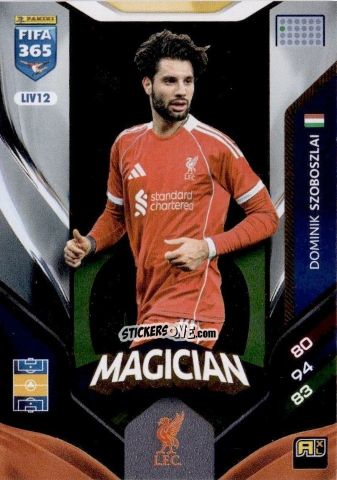 Sticker Dominik Szoboszlai - Fifa 365: 2025-2026. Adrenalyn Xl n. LIV12 - Panini