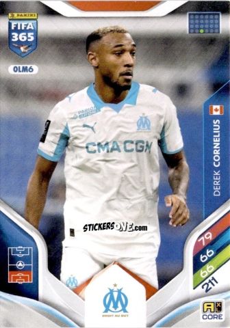 Cromo Derek Cornelius - Fifa 365: 2025-2026. Adrenalyn Xl n. OLM6 - Panini