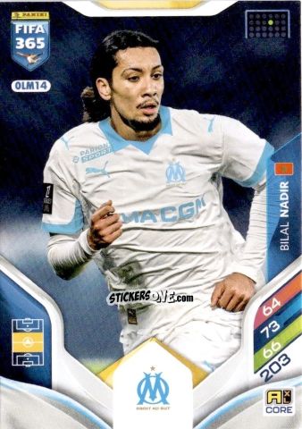 Sticker Bilal Nadir - Fifa 365: 2025-2026. Adrenalyn Xl n. OLM14 - Panini