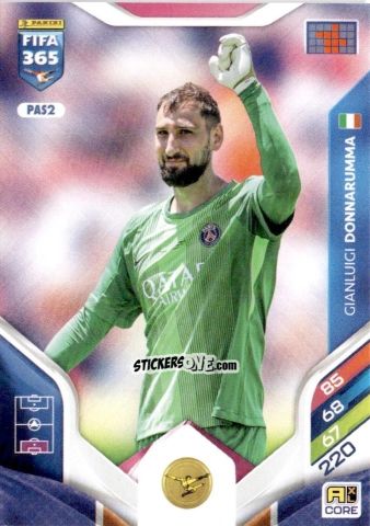 Cromo Gianluigi Donnarumma - Fifa 365: 2025-2026. Adrenalyn Xl n. PAS2 - Panini