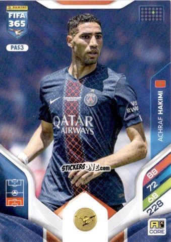 Cromo Achraf Hakimi - Fifa 365: 2025-2026. Adrenalyn Xl n. PAS3 - Panini