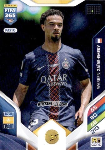 Cromo Warren Zaïre-Emery - Fifa 365: 2025-2026. Adrenalyn Xl n. PAS10 - Panini