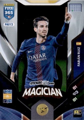 Cromo Fabián Ruiz - Fifa 365: 2025-2026. Adrenalyn Xl n. PAS12 - Panini