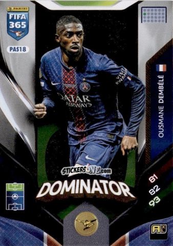 Sticker Ousmane Dembélé - Fifa 365: 2025-2026. Adrenalyn Xl n. PAS18 - Panini