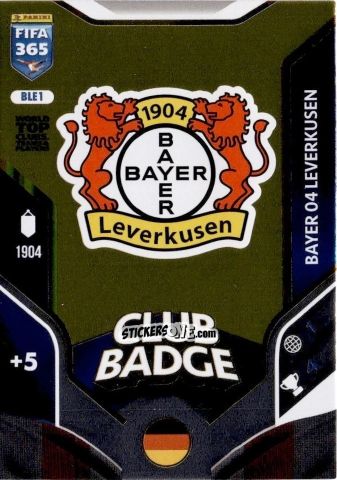 Figurina Club Badge - Fifa 365: 2025-2026. Adrenalyn Xl n. BLE1 - Panini