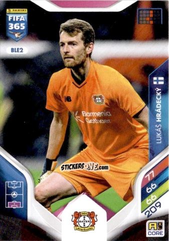Cromo Lukáš Hrádecký - Fifa 365: 2025-2026. Adrenalyn Xl n. BLE2 - Panini