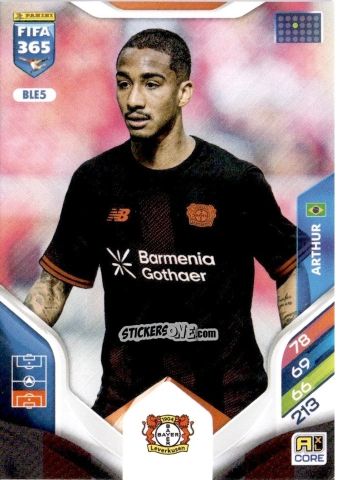 Sticker Arthur - Fifa 365: 2025-2026. Adrenalyn Xl n. BLE5 - Panini