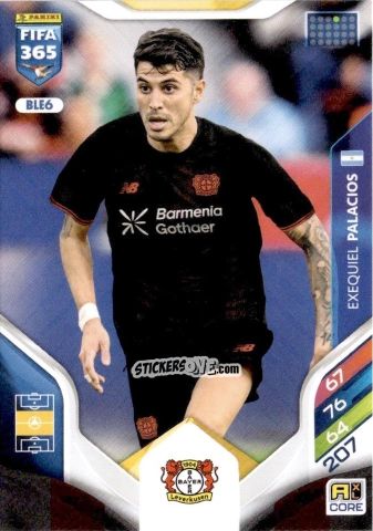 Figurina Exequiel Palacios - Fifa 365: 2025-2026. Adrenalyn Xl n. BLE6 - Panini