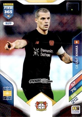 Cromo Granit Xhaka - Fifa 365: 2025-2026. Adrenalyn Xl n. BLE9 - Panini