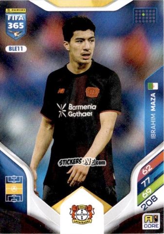 Figurina Ibrahim Maza - Fifa 365: 2025-2026. Adrenalyn Xl n. BLE11 - Panini