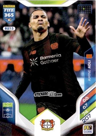 Cromo Amine Adli - Fifa 365: 2025-2026. Adrenalyn Xl n. BLE15 - Panini