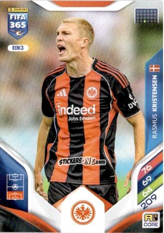 Cromo Rasmus Kristensen - Fifa 365: 2025-2026. Adrenalyn Xl n. EIN3 - Panini
