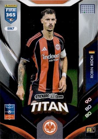 Sticker Robin Koch - Fifa 365: 2025-2026. Adrenalyn Xl n. EIN7 - Panini