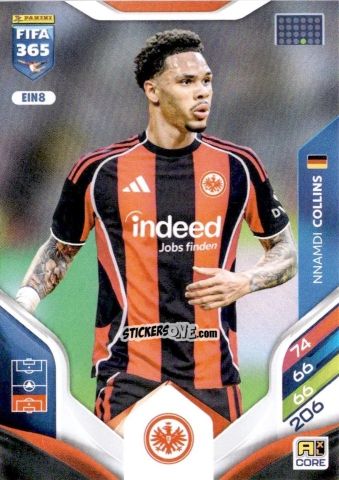 Cromo Nnamdi Collins - Fifa 365: 2025-2026. Adrenalyn Xl n. EIN8 - Panini