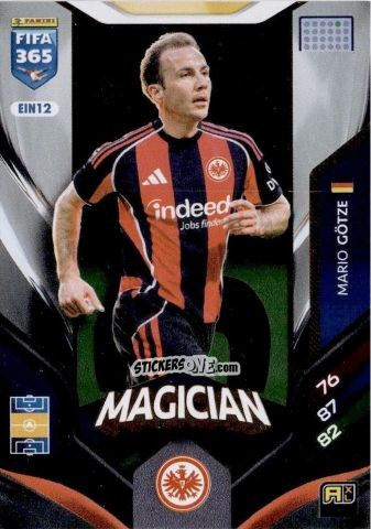 Cromo Mario Götze - Fifa 365: 2025-2026. Adrenalyn Xl n. EIN12 - Panini